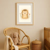 Hedgehog Nursery Wall Art Print | Woodland Animal Watercolour | Digital Download - Sticksy Prints Australia