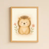 Hedgehog Nursery Wall Art Print | Woodland Animal Watercolour | Digital Download