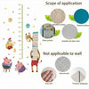 Reading Corner Growth Chart - Giraffe & Books Wall Sticker - Sticksy Prints Australia