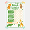 Jungle Animal Good Behaviour Chart for Kids – Printable (A4)