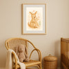 Kangaroo Nursery Wall Art Print – Australian Animal Watercolour (Digital Download)