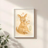 Kangaroo Nursery Wall Art Print – Australian Animal Watercolour (Digital Download) - Sticksy Prints Australia