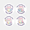 Kawaii Owl Reading Reward Stickers | Personalised Teacher Literacy Stickers