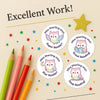 Kawaii Owl Reading Reward Stickers | Personalised Teacher Literacy Stickers - Sticksy Prints Australia