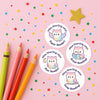 Kawaii Owl Reading Reward Stickers | Personalised Teacher Literacy Stickers