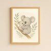 Koala Nursery Wall Art Print – Australian Animal Watercolour (Digital Download) - Sticksy Prints Australia