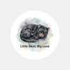 Little Devil, Big Love Sticker | Tasmanian Devil Mother & Joey Wildlife Sticker - Sticksy Prints Australia
