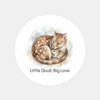 Little Quoll Big Love Sticker – Tasmanian Wildlife Mother & Baby Round Sticker