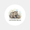 Little Wombat Big Love Sticker – Tasmanian Wombat Mother & Joey Wildlife Sticker