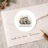 Little Wombat Big Love Sticker – Tasmanian Wombat Mother & Joey Wildlife Sticker