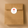 Love You Stickers – Minimal Valentine Gift Seals - Sticksy Prints Australia