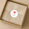Love You Stickers – Minimal Valentine Gift Seals - Sticksy Prints Australia