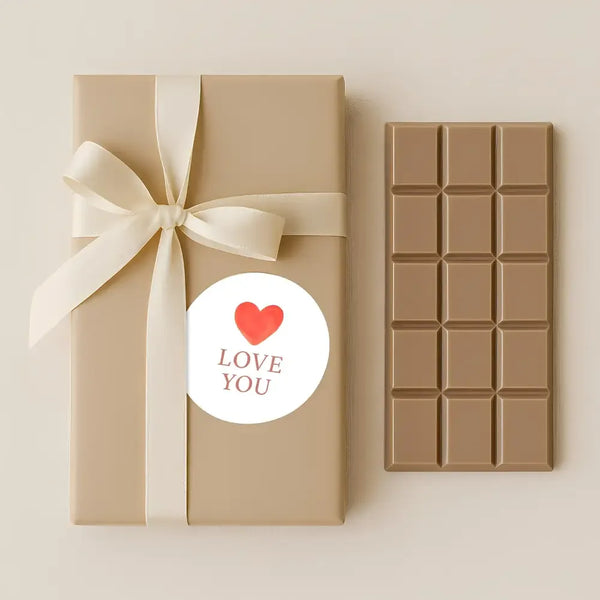 Love You Stickers – Minimal Valentine Gift Seals - Sticksy Prints Australia