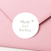 Made Just For You Stickers | Neutral Small Business Packaging Labels | Handmade Order Stickers Australia
