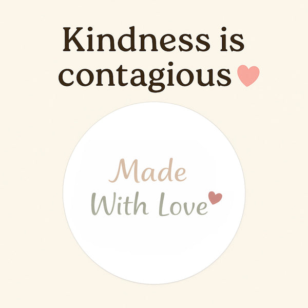 Made With Love Stickers | Small Business Packaging Labels | Handmade Thank You Stickers