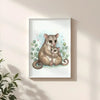 Mama & Baby Possum Nursery Print – Australian Animal Wall Art, Neutral Baby Room Decor, Watercolour Possum Artwork, Printable Kids Room Poster - Sticksy Prints Australia