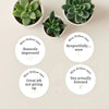 Minimalist Funny Teen Behaviour Stickers – Personalised Teacher Reward Stickers for High School Students - Sticksy Prints Australia