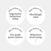 Minimalist Teen Behaviour Stickers – Funny Personalised Teacher Reward Stickers - Sticksy Prints Australia