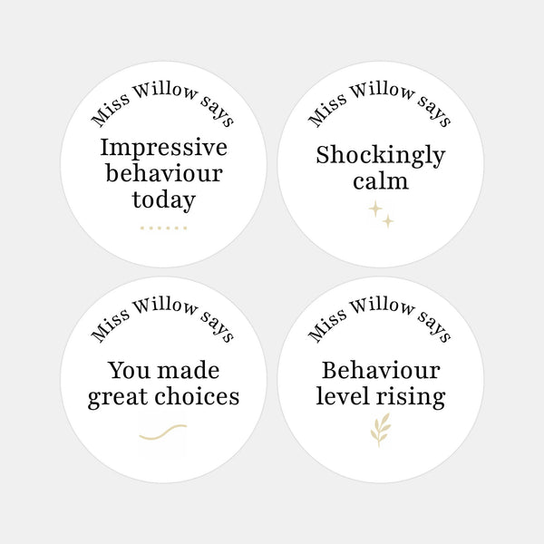 Minimalist Teen Behaviour Stickers – Funny Personalised Teacher Reward Stickers