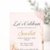 Personalised Hens Party Invitation | Modern Glam Blush & Gold | Printed 4×6 Invite - Sticksy Prints Australia