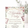 Personalised Slumber Party Birthday Invitations – Elegant Sleepover Theme - Sticksy Prints Australia
