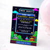 Pixel Game Birthday Invitation | Video Game Party Invite | Retro Gamer Theme - Sticksy Prints Australia