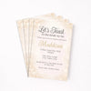 Personalised Hens Party Invitation | Champagne Toast Elegant Glam | Printed 4×6 Invite - Sticksy Prints Australia