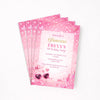 Personalised Pink Glam Birthday Party Invitations Printed Invites - Sticksy Prints Australia