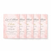 Personalised Hens Party Invitation | Blush Marble Modern Glam | Printed 4×6 Invite - Sticksy Prints Australia