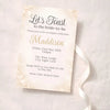 Personalised Hens Party Invitation | Champagne Toast Elegant Glam | Printed 4×6 Invite - Sticksy Prints Australia