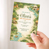 Personalised Jungle Adventure Birthday Invitations | Explorer Map Kids Party Invite - Sticksy Prints Australia