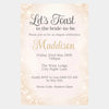Personalised Hens Party Invitation | Champagne Toast Elegant Glam | Printed 4×6 Invite - Sticksy Prints Australia