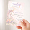 Boho Unicorn Birthday Invitations | Personalised Pastel Party Invites - Sticksy Prints Australia