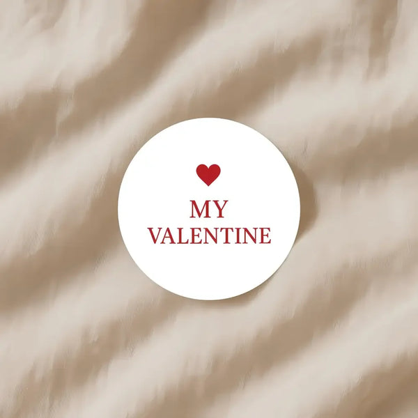 My Valentine Stickers – Classic Red Valentine Gift Seals - Sticksy Prints Australia