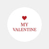 My Valentine Stickers – Classic Red Valentine Gift Seals - Sticksy Prints Australia