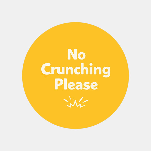 No Crunching Please Stickers | Bright Do Not Crush Parcel Labels for Small Businesses