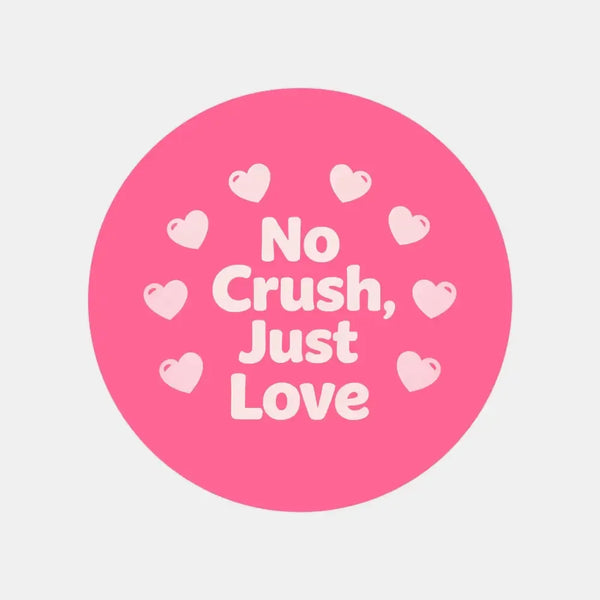 No Crush, Just Love Stickers | Cute Do Not Squash Parcel Labels for Small Businesses - Sticksy Prints Australia