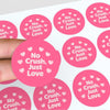 No Crush, Just Love Stickers | Cute Do Not Squash Parcel Labels for Small Businesses - Sticksy Prints Australia