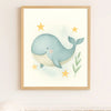 Ocean Nursery Wall Art Set – Whale Dolphin Octopus Seahorse & Turtle | PDF Printable Digital Download