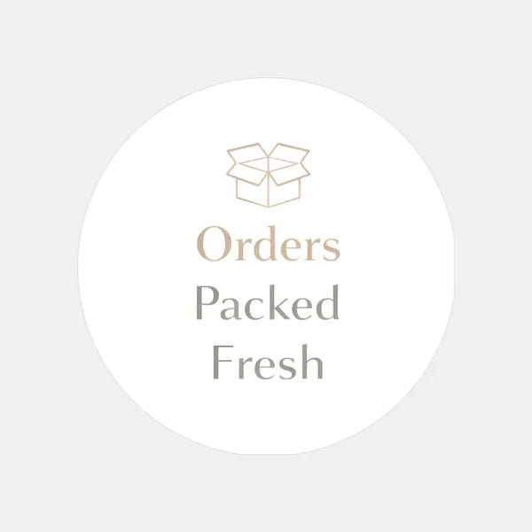 Orders Packed Fresh Stickers | Small Business Packaging Labels | Neutral Thank You Stickers Australia - Sticksy Prints Australia