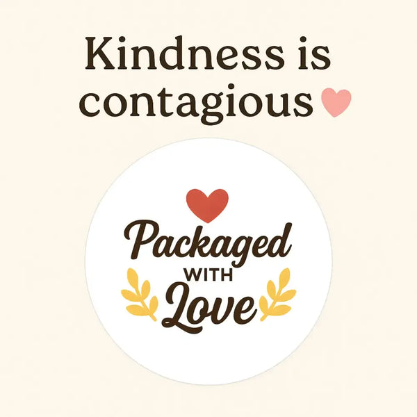 Packaged with Love Stickers For Small Business - Sticksy Prints Australia