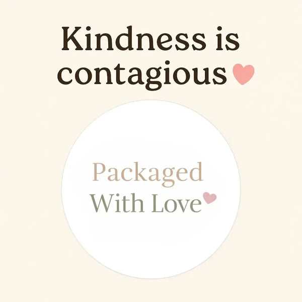 Packaged With Love Stickers | Neutral Small Business Packaging Labels | Handmade Order Stickers Australia - Sticksy Prints Australia