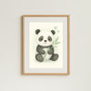 Panda Nursery Wall Art Print | Woodland Animal Watercolour | Digital Download