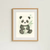 Panda Nursery Wall Art Print | Woodland Animal Watercolour | Digital Download - Sticksy Prints Australia