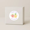 Pastel Fruit Thank You Stickers – Set of 4 Designs – Custom Name Kids Birthday Party Favour Labels - Sticksy Prints Australia