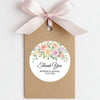 Pastel Garden Rose Wedding Thank You Stickers | Personalised Floral Favour Labels - Sticksy Prints Australia