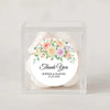 Pastel Garden Rose Wedding Thank You Stickers | Personalised Floral Favour Labels - Sticksy Prints Australia