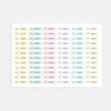 Pastel Rainbow Pencil Label Template – Editable Slim Name Labels (Canva Printable) - Sticksy Prints Australia
