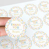 Pastel Rainbow Thank You Stickers – Custom Name Kids Birthday Party Favour Labels - Sticksy Prints Australia