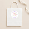 Pastel Unicorn Thank You Stickers – Custom Name Kids Birthday Party Favour Labels